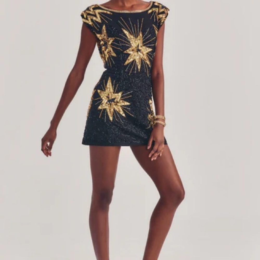 NWT LoveShackFancy Colville beaded dress